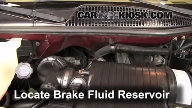 2005 Chevrolet Express 1500 5.3L V8 Standard Passenger Van Brake Fluid Check Fluid Level